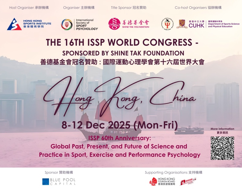 Clicca per ingrandire ISSP 16° Congresso Mondiale di Psicologia dello Sport