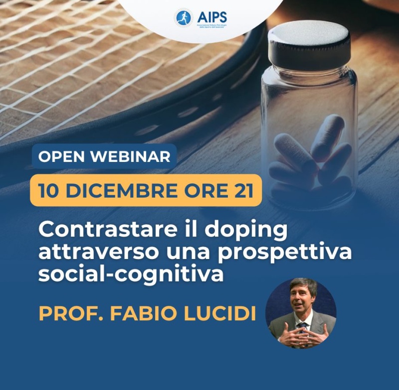 Open Webinar: Contrastare il Doping attraverso una prospettiva social-cognitiva